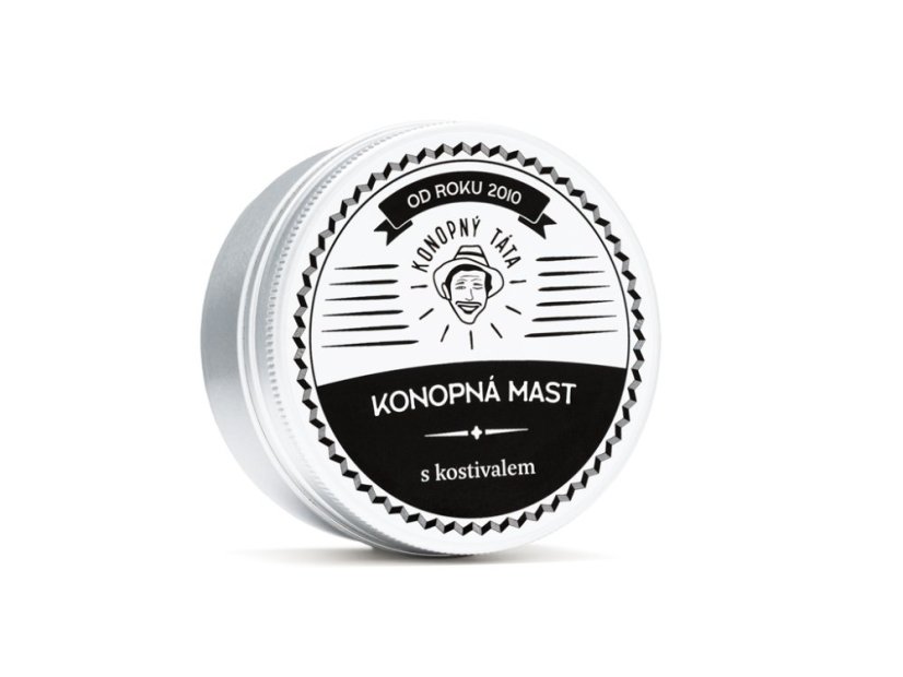 Konopný Táta - Konopná mast s kostivalem - Objem: 80 ml