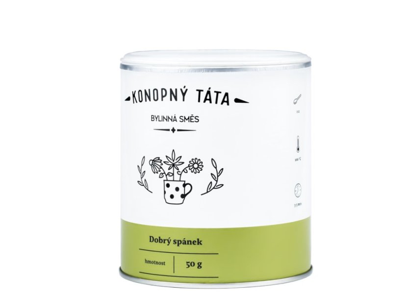 Konopný Táta - Konopný čaj Dobrý spánek