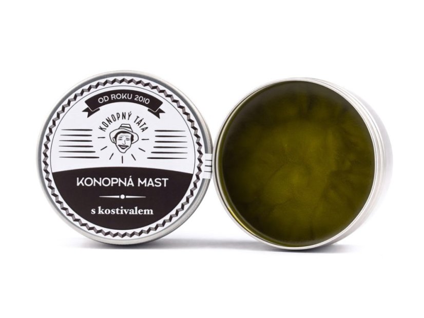 Konopný Táta - Konopná mast s kostivalem - Objem balení: 200 ml