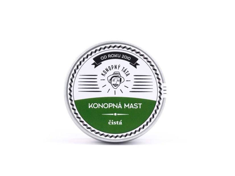 Konopný Táta - Konopná mast čistá - Objem balení: 80 ml
