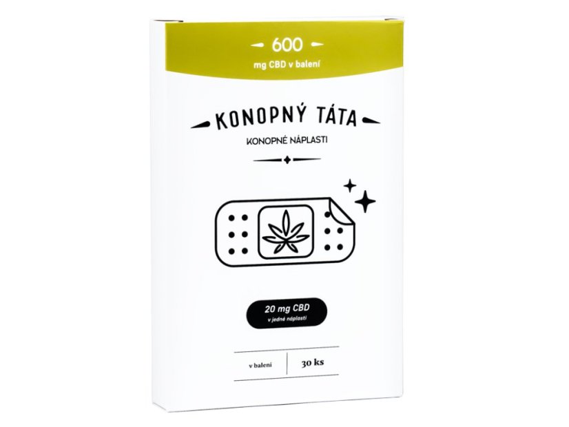 Konopný Táta - CBD náplasti 600 mg