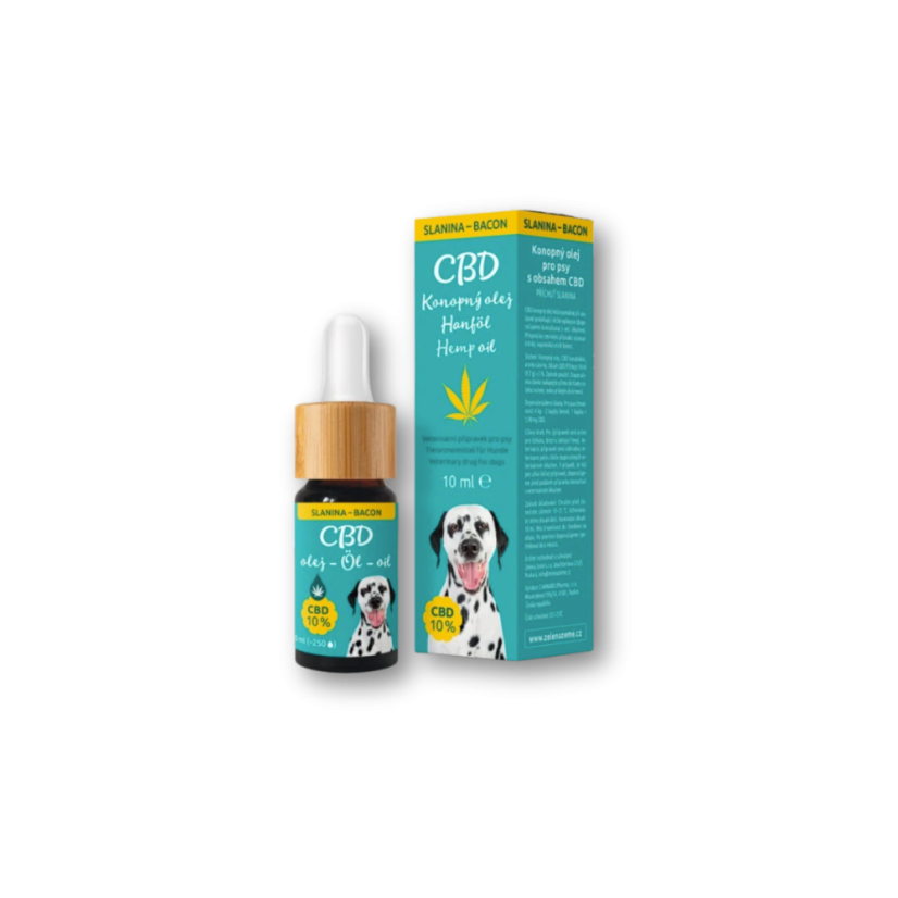 Zelená Země - CBD kapky pro psy slaninové