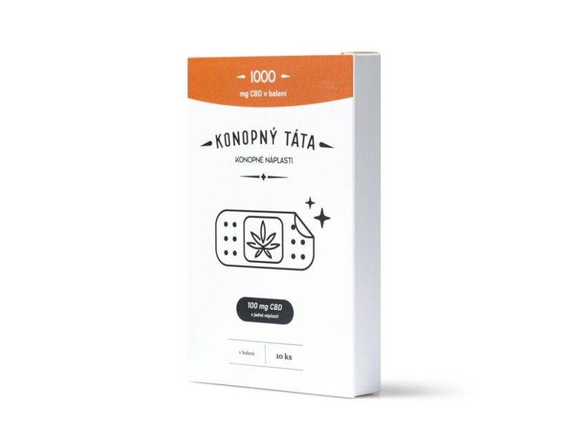 Konopný Táta - CBD náplasti 1000 mg