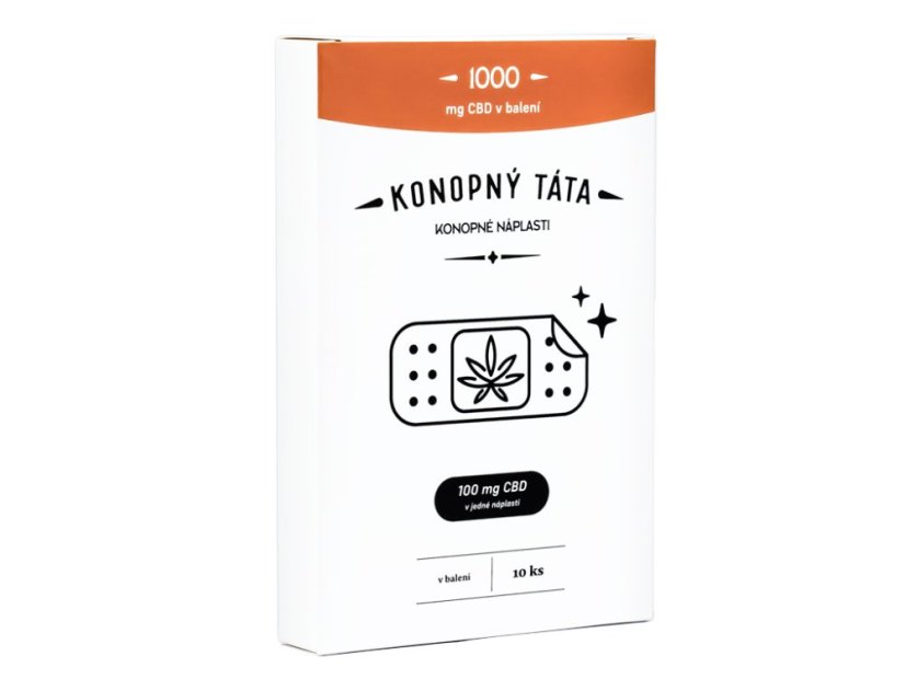 Konopný Táta - CBD náplasti 1000 mg