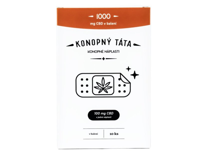 Konopný Táta - CBD náplasti 1000 mg