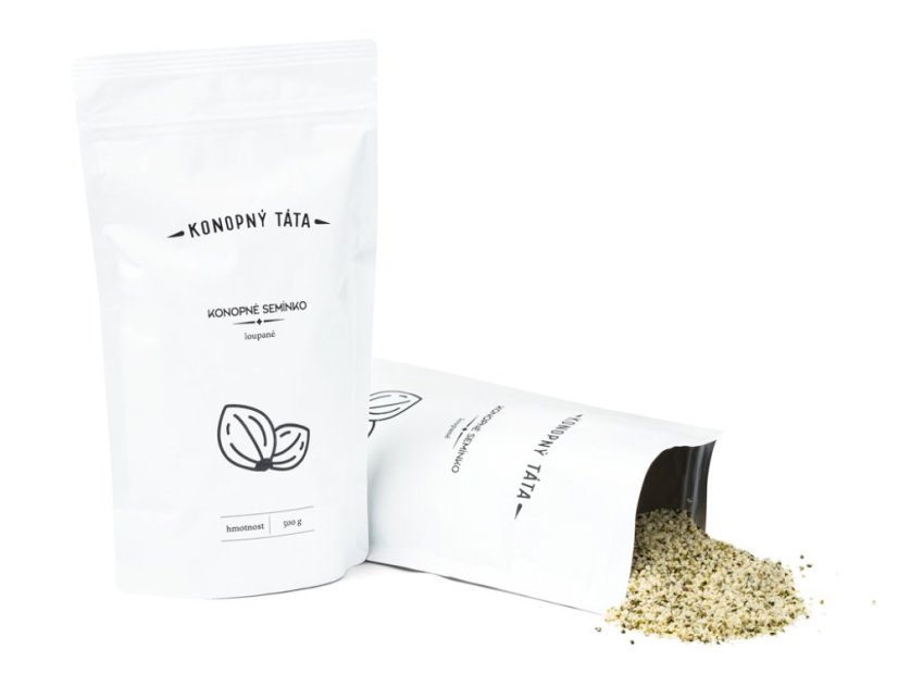 Konopný Táta -  Konopné semínka loupané - Hmotnost: 500 g