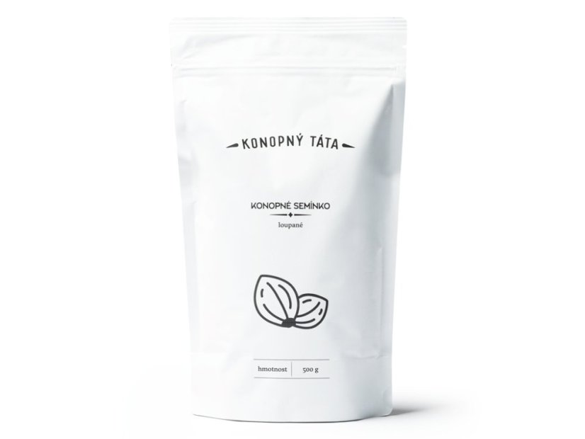 Konopný Táta -  Konopné semínka loupané - Hmotnost: 500 g