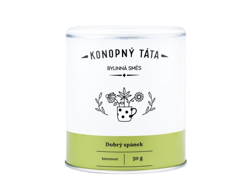 Konopný Táta - Konopný čaj Dobrý spánek