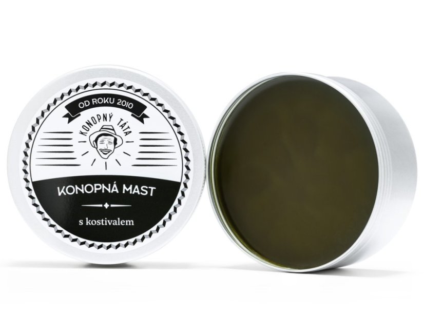 Konopný Táta - Konopná mast s kostivalem - Objem: 80 ml