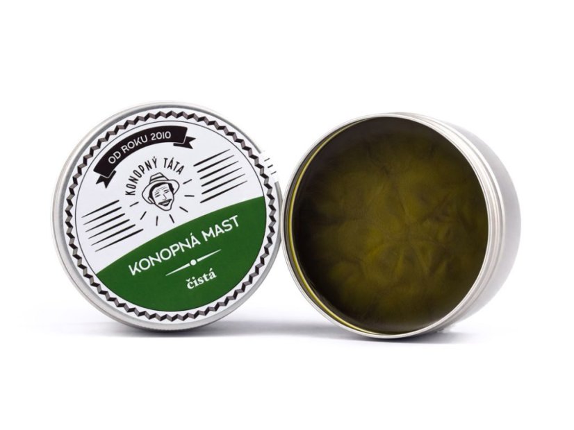Konopný Táta - Konopná mast čistá - Objem balení: 80 ml