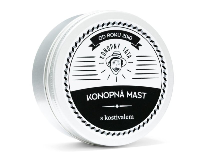 Konopný Táta - Konopná mast s kostivalem - Objem: 80 ml