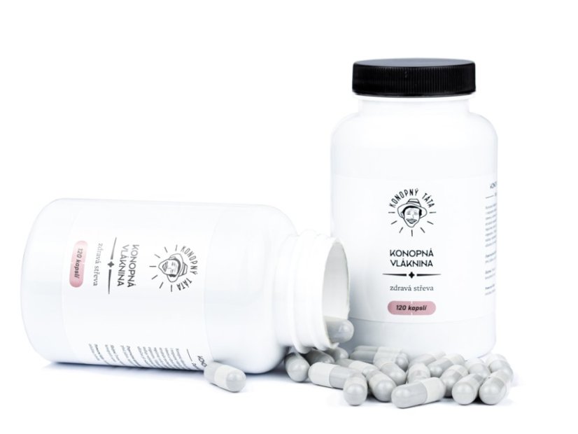 Konopný Táta - Konopná vláknina 120 kapslí