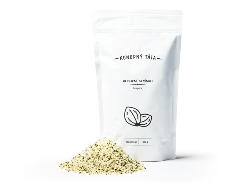 Konopný Táta -  Konopné semínka loupané - Hmotnost: 500 g