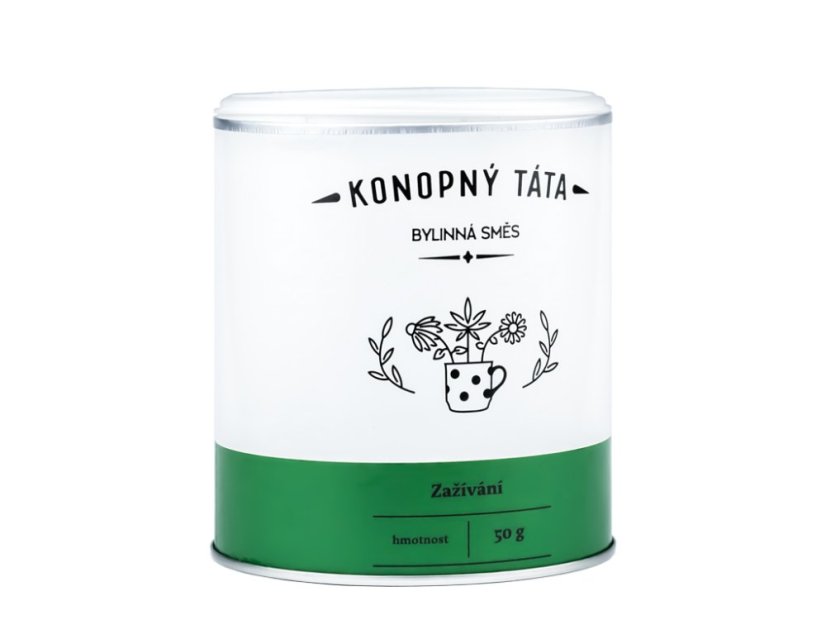 Konopný Táta -  Konopný čaj Zažívání