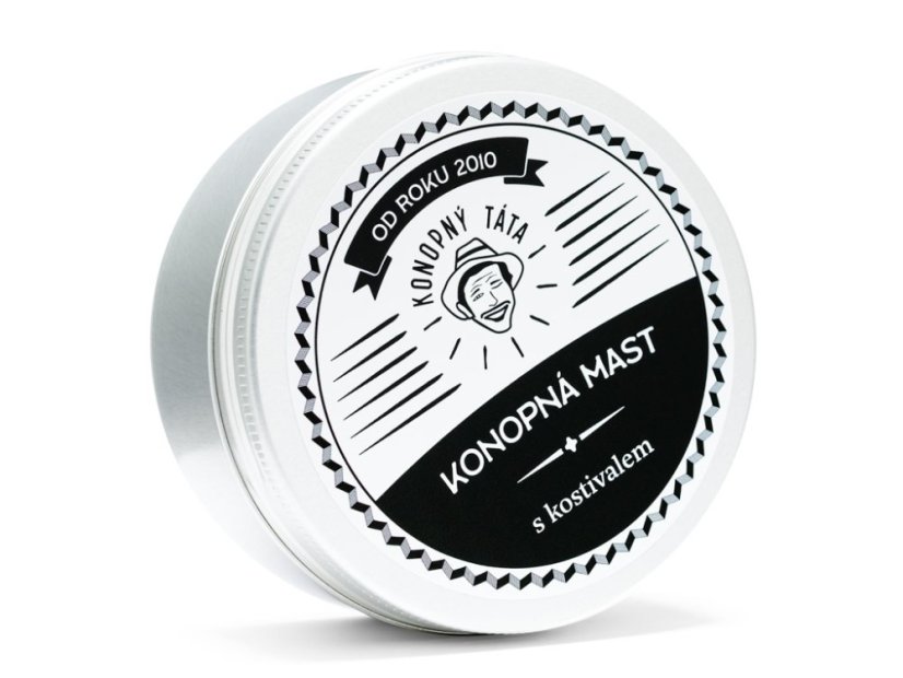 Konopný Táta - Konopná mast s kostivalem - Objem: 80 ml