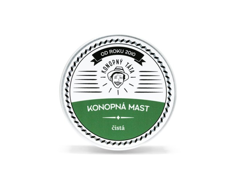 Konopný Táta - Konopná mast čistá - Objem: 200 ml