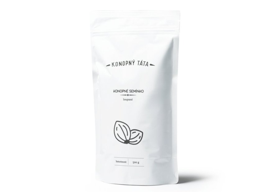 Konopný Táta -  Konopné semínka loupané - Hmotnost: 500 g