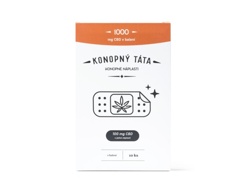 Konopný Táta - CBD náplasti 1000 mg