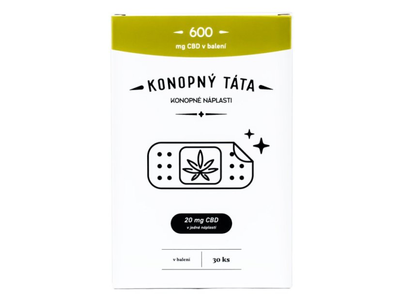 Konopný Táta - CBD náplasti 600 mg